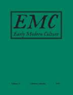 Early Modern Culture: Vol. 11