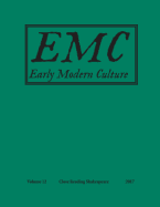 Early Modern Culture: Vol. 12
