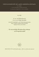 Ein Univariables Okonomisches Analyse- Und Prognosemodell