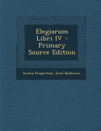 Elegiarum Libri IV