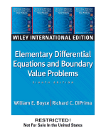 Elementary Differential Equations and Boundary Value Problems