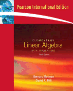 Elementary Linear Algebra with Applications