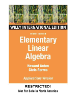 Elementary Linear Algebra with Applications