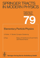 Elementary Particle Physics