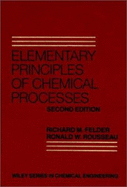 Elementary Principles of Chemical Processes