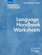 Elements of Literature: Language Handbook Worksheets Grade 6 Introductory Course
