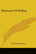 Elements Of Riding