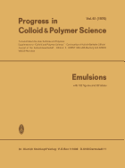 Emulsions - M�ller, F Horst (Editor), and Weiss, Armin (Editor)