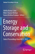 Energy Storage and Conservation: Select Proceedings from Mesc 2022