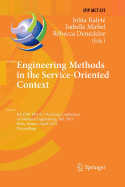 Engineering Methods in the Service-Oriented Context: 4th IFIP WG 8.1 Working Conference on Method Engineering, ME 2011, Paris, France, April 20-22, 2011, Proceedings