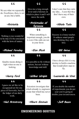 Engineering Quotes Notebook: Famous engineering quotes - Sario, Andrew