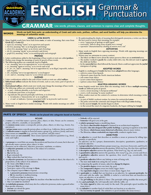 English Grammar & Punctuation - BarCharts Inc