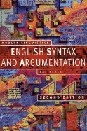 English Syntax and Argumentation