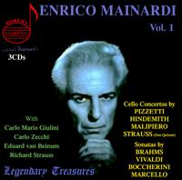 Enrico Mainardi: Cello Concertos, Vol. 1 - Carlo Zecchi (piano); Enrico Mainardi (cello); Georg Kniestadt (violin); Karl Reits (viola)