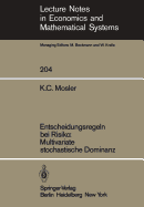 Entscheidungsregeln Bei Risiko Multivariate Stochastische Dominanz