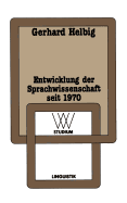 Entwicklung Der Sprachwissenschaft Seit 1970