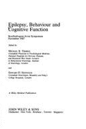 Epilepsy, Behaviour and Cognitive Function - Trimble, Michael R, Professor, M.D. (Editor), and Reynolds, Edward H (Editor)