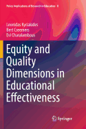 Equity and Quality Dimensions in Educational Effectiveness