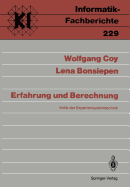 Erfahrung Und Berechnung: Kritik Der Expertensystemtechnik
