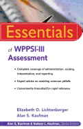 Essentials of Wppsi-III Assessment