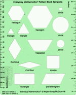 Everyday Mathematics Pattern Block Template