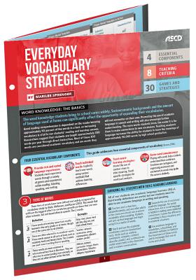 Everyday Vocabulary Strategies (Quick Reference Guide) - Sprenger, Marilee