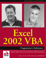 Excel 2002 VBA: Programmers Reference - Bovey, Rob, and Bullen, Stephen, and Green, John