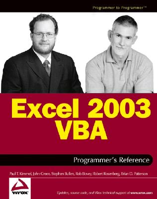 Excel 2003 VBA Programmer's Reference - Kimmel, Paul T, and Bullen, Stephen, and Green, John