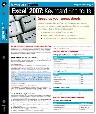 Excel 2007 Keyboard Shortcuts: How to Do it - Quamut