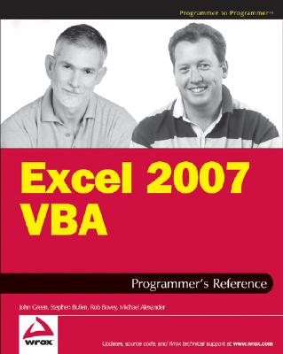 Excel 2007 VBA Programmer's Reference - Green, John, and Bullen, Stephen, and Bovey, Rob