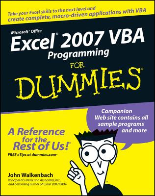 Excel 2007 VBA Programming for Dummies - Walkenbach, John, and Pieterse, Jan Karel (Revised by)