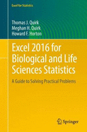 Excel 2016 for Biological and Life Sciences Statistics: A Guide to Solving Practical Problems