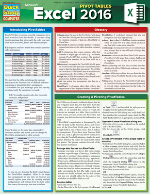 Excel 2016 Pivot Tables - Frye, Curtis