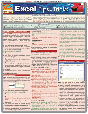 Excel Tips & Tricks - Hales, John