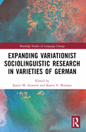 Expanding Variationist Sociolinguistic Research in Varieties of German