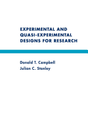 Experimental and Quasi-Experimental Designs for Research