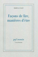 Facon de lire, maniere d'etre