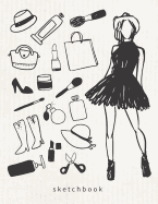 Fashion Design Journal Dot Grid Sketchbook Gift For Designer
