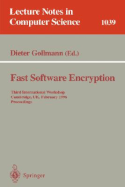 Fast Software Encryption: Third International Workshop, Cambridge, UK, February 21 - 23, 1996. Proceedings