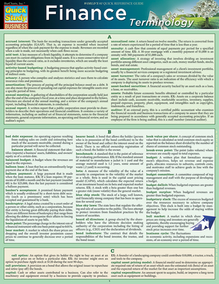 Finance Terminology - Griffin, Michael P