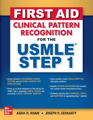 First Aid Clinical Pattern Recognition for the USMLE Step 1 - Khan, Asra R, and Geraghty, Joseph R
