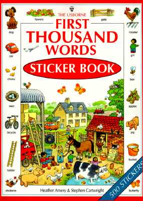 First Thousand Words Sticker Book - Amery, Heather