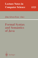 Formal Syntax and Semantics of Java