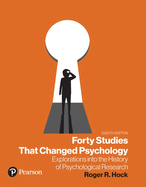 Forty Studies That Changed Psychology