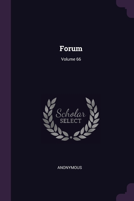 Forum; Volume 66 - Anonymous