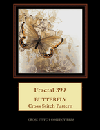 Fractal 399: Butterfly cross stitch pattern