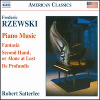 Frederic Rzewski: Piano Music - Robert Satterlee (piano); Robert Satterlee (speech/speaker/speaking part)