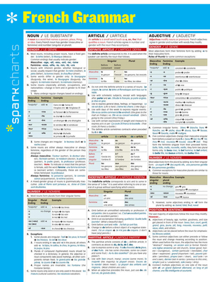 French Grammar SparkCharts - SparkNotes