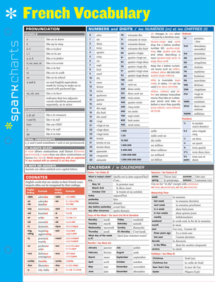 French Vocabulary SparkCharts - SparkNotes