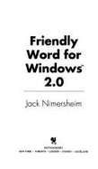 Friendly Word for Windows 2.0